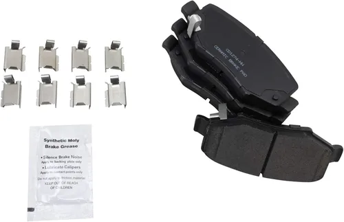 Miniatura 4 de TRQ Kit de pastillas de freno trasero y rotor, kit químico de freno, pastillas de freno Rotor de freno de cerámica Premium recubierto G compatible