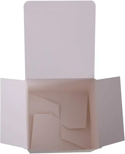 Miniatura 6 de Caja de regalo cuadrada para todas las ocasiones, pack de 12 unidades, de Ezek , L, Dorado