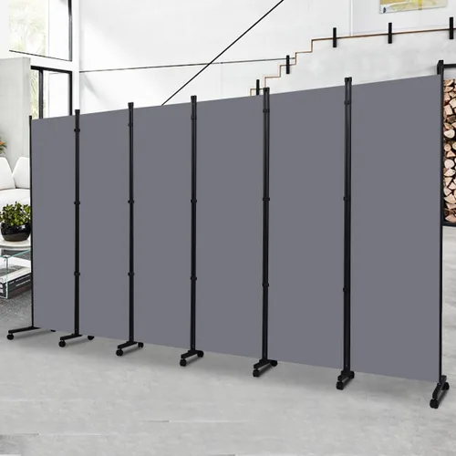 Miniatura 10 de Divisor de ambientes portátil de 88 pulgadas y pantallas de privacidad plegables, divisor de pared de 4 paneles para separación de habitaciones