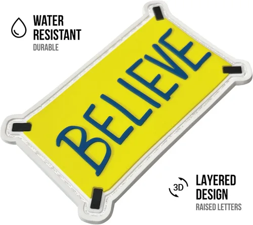 Miniatura 5 de Parches divertidos Believe Sign – Mercancía de lazo de entrenador, parche de moral de goma de PVC AFC Richmond, Be A Goldfish Parches