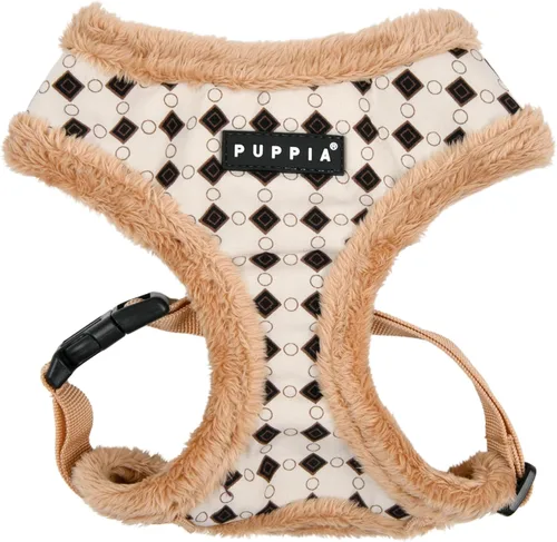 Miniatura 4 de Puppia Stefan - Arnés para perro sobre la cabeza cálido de invierno, con patrón de gofre, ajustable en el pecho para perros pequeños y medianos