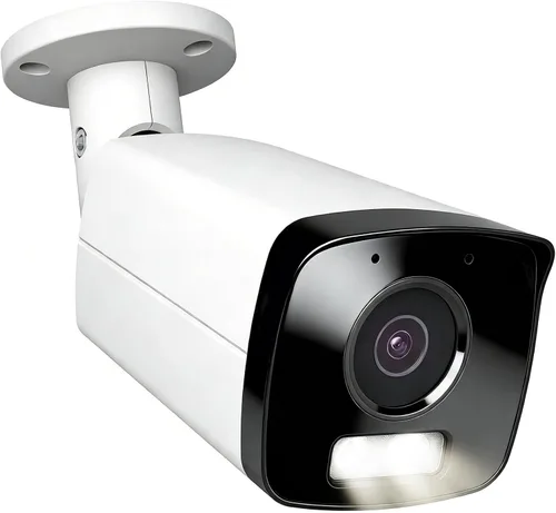 UNILOOK Cámara IP Bullet PoE de 6 MP, cámara IP de seguridad con cable para exteriores, detección de movimiento de vehículos humanos, visión