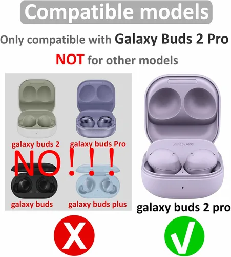 Miniatura 2 de 6 pares de auriculares Galaxy Buds 2 Pro para los oídos, S/M/L de repuesto de goma de silicona suave de gel flexible, tapones para los oídos