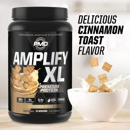 Miniatura 5 de PMD Sports Amplify XL Premium Suplemento de proteína de suero Hydro Greens Blend - Matriz de proteína de glutamina y suero con superalimento