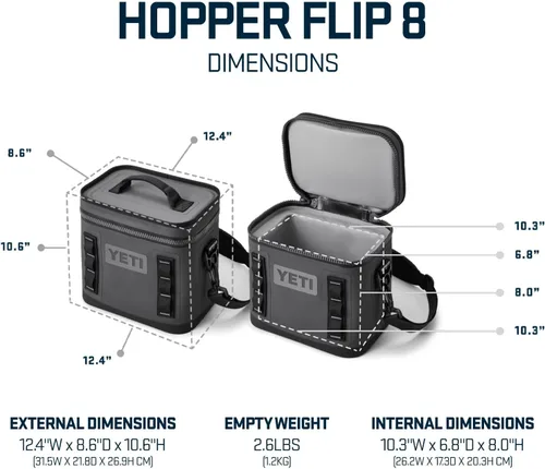 Miniatura 4 de YETI Hopper Flip 8 Hielera Suave Portátil Rojo rescate
