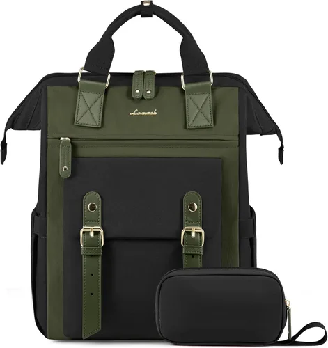 Miniatura 10 de LOVEVOOK - Mochila para laptop, para viaje de trabajo, bolso de enfermera, profesor, médico, viajero, para computadora de negocios, mochila