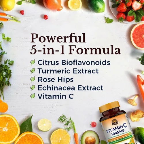 Miniatura 3 de Vitalitown Suplemento Complejo de Magnesio 500mg y Complejo de Vitamina C 1000mg