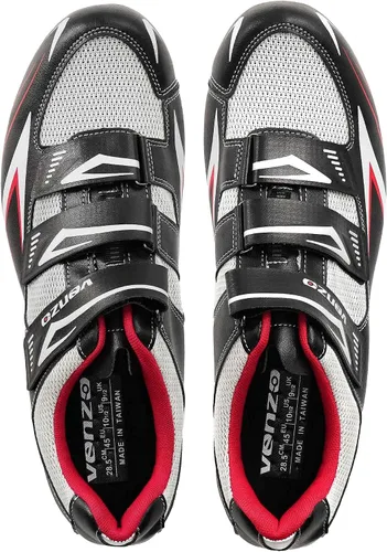 Miniatura 5 de Venzo Bicicleta de montaña para hombre, compatible con zapatos Shimano SPD + pedales y tacos, ideal para ciclismo interior, todoterreno, paquete MTB