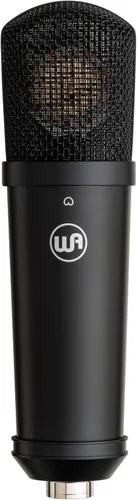 Warm Audio WA-87jr SE Micrófono de condensador cardioide de diafragma grande, sonido de grado de estudio para voces, instrumentos, podcasts, negro
