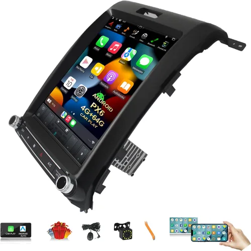 CUSP Estéreo de coche Android estilo T de 12.1 pulgadas para Ford F150 F-150 Raptor 2009-2014, PX6 4GB+64GB unidad principal de pantalla táctil con
