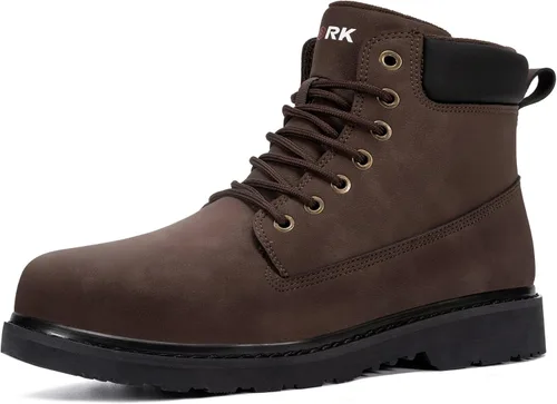 Miniatura 12 de LARNMERN Botas de trabajo con punta suave para hombre, impermeables, antideslizantes, para senderismo, tácticas, para motocicleta, botas Chukka de 6