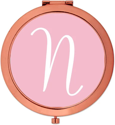 Miniatura 15 de Andaz Press Espejo compacto de oro rosa, regalo de boda de dama de honor, rosa rubor, paquete de 1, despedida de soltera, despedida de soltera, Maid