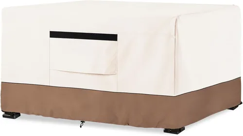 Miniatura 12 de Cubierta para hoguera, resistente al aire libre, 600D, 100% impermeable, cubierta cuadrada para hoguera, resistente a la intemperie, 30 pulgadas