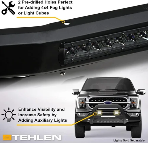 Miniatura 4 de Stehlen 733469493976 Compatible con Dodge Ram 1500 Advance Series Aluminio Bull Bar 2006-2008 - Negro mate