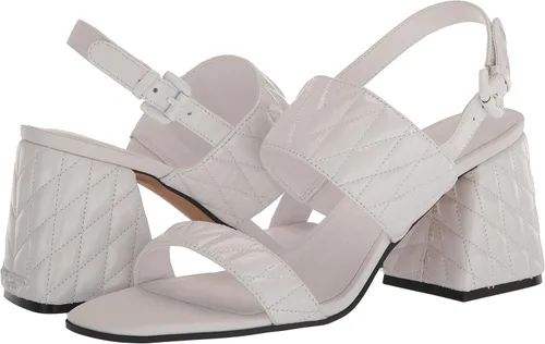 Miniatura 7 de Karl Lagerfeld Paris womens Sarina Quilted Open Toe Leather Heeled Sandal