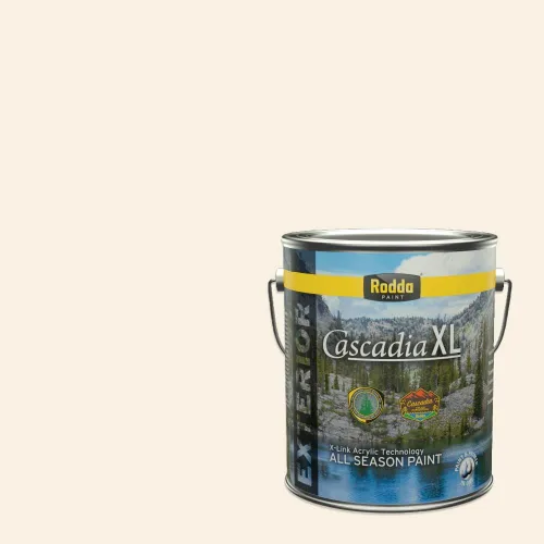Miniatura 86 de Rodda Paint CASCADIA XL - Pintura e imprimación satinada para exteriores en uno, cuarto de galón, color blanco