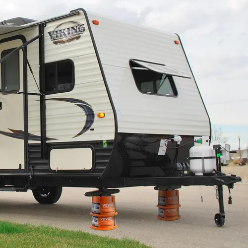 Miniatura 8 de VEVOR Bloque de gato de remolque, capacidad de 2000 libras por bloque de nivelación de RV, bloques estabilizadores de campista de polipropileno