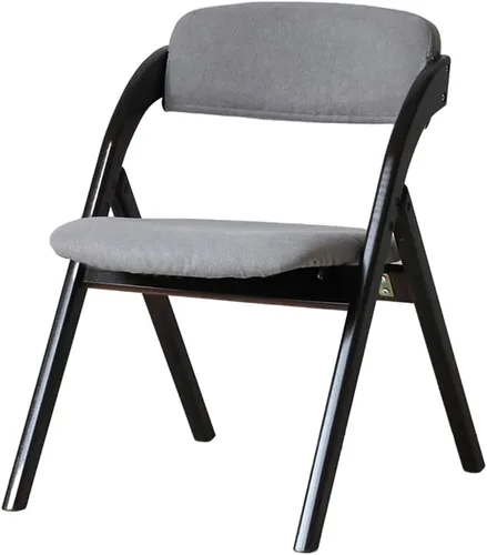 Miniatura 8 de Sillas plegables muebles de madera para restaurante de casa, ordenador de escritorio, cafetería, salón, silla de salón con carga fuerte