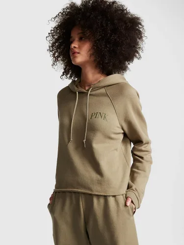Miniatura 3 de Victoria's Secret Sudadera con capucha corta de forro polar rosa para mujer (XS-XXL)
