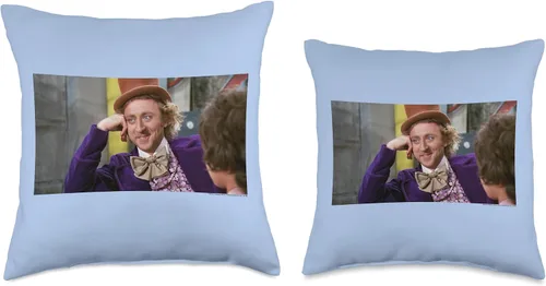Miniatura 3 de Willy Wonka Chocolate Factory Condescendiente Wonka - Almohada de 15.7 x 15.7 in, multicolor