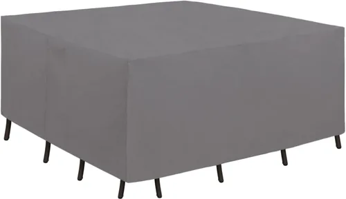 Miniatura 16 de Easy-Going Funda resistente 600D para muebles de patio, juego de mesa y silla rectangular al aire libre, funda impermeable para exteriores