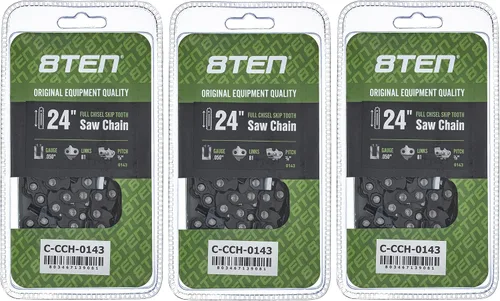 Miniatura 183 de 8TEN Cadena de motosierra semi cincel de 6 pulgadas .050 1/4 42 DL para Worx WG320 Black & Decker LLP120 (paquete de 3)