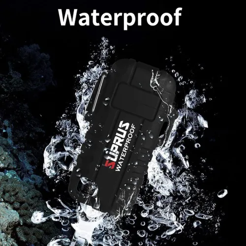 Miniatura 2 de SUPRUS Encendedor impermeable a prueba de viento Encendedor de arco Encendedor de plasma Encendedores recargables USB-C con cuello expandible y Negro