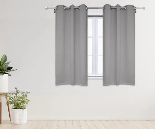 Miniatura 19 de YOUR CHAIR COVERS - Cortinas opacas de poliéster con ojales - (negro 52 x 63 pulgadas - juego de 2) - para oscurecer la habitación, dormitorio, sala