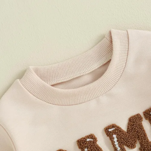 Miniatura 3 de Kupretty Sudadera de gran tamaño con estampado de letras para bebé recién nacida, para otoño e invierno