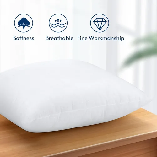 Miniatura 6 de OTOSTAR Juego de 4 rellenos de almohada de 18 x 18 pulgadas, rellenos de almohada cuadrados decorativos, fundas de almohada esponjosas de primera