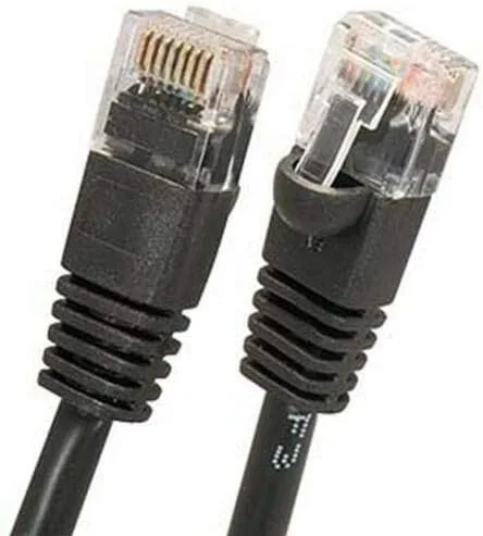 Miniatura 2 de MaxLLTo Cable de red Ethernet LAN CAT5 de 32 pies para módem de computadora, router, negro, RJ45 macho a macho, cable Cat 5e, 1 pieza