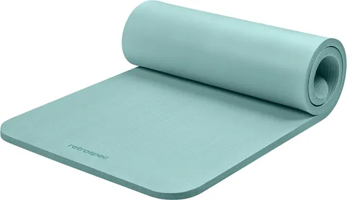 Miniatura 15 de Retrospec Solana - Tapete de yoga de 1 pulgada de grosor con correa de nailon, unisex, antideslizante, para yoga, pilates, estiramiento, ejercicios
