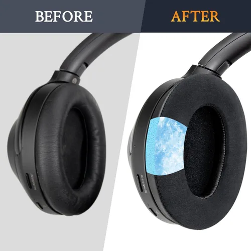 Miniatura 4 de SOULWIT Almohadillas de repuesto de gel refrigerante para auriculares Sony WH-1000XM3 (WH1000XM3), almohadillas con espuma de aislamiento de ruido