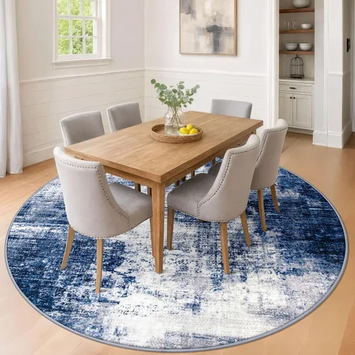 Miniatura 463 de IOHOUZE Alfombra abstracta lavable de 3 x 12 pies para pasillos, antideslizante para cocina, camino de entrada de lana sintética para interiores