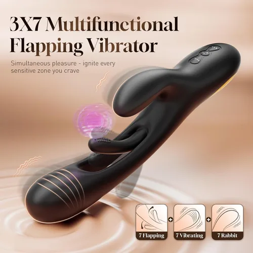 Miniatura 2 de Vibrador consolador conejo juguetes sexuales -LOVENOTE G Spot Vibrador masajeador para mujeres, estimulación del pezón del clítoris, juguetes Negro