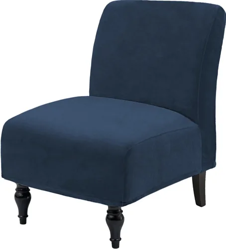 Miniatura 11 de Fundas decorativas de terciopelo para sillas sin brazos, de alta elasticidad, protector de muebles extraíble para sala de estar, comedor, hotel