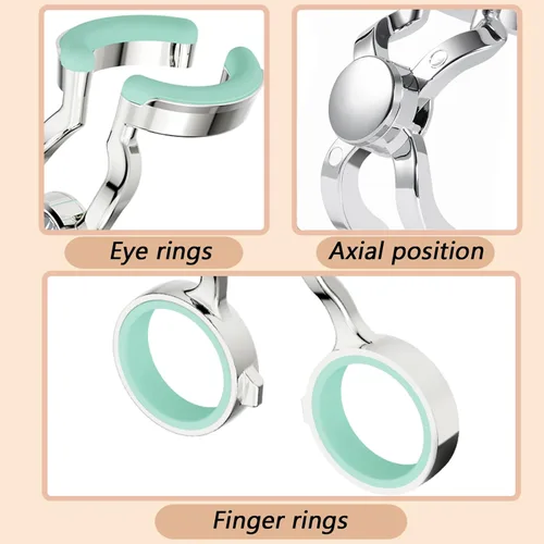 Miniatura 3 de MUQING Ayudas diarias para el uso de lentes de contacto, juego de herramientas de inserción y removedor de silicona suave que incluye pinzas, Verde
