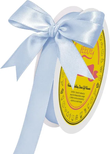 Miniatura 306 de Cinta de satén blanca antigua de doble cara de 1-1/2 pulgadas x 50 yardas, cinta de poliéster para envolver regalos, día de San Valentín, bodas