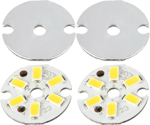 Miniatura 3 de Othmro 4 bombillas LED de chip de 300 mA de 3 W, 9-11 V, súper redonda, bombilla de chip LED, dispositivos montados en superficie, focos de luz