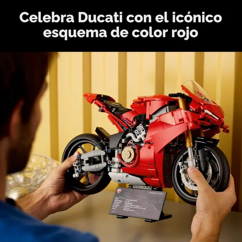Miniatura 7 de LEGO Technic Ducati Panigale V4 S Juego de Construcción de Motocicleta - Set de Construcción para Adultos, Hombres y Mujeres, Edades 18+ - Regalo