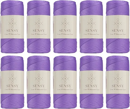 Miniatura 58 de Sensy Premium Cuerda de Poliéster de 2mm 251 Yardas Cuerda de Polipropileno 100% Cordón de Macramé 2mm Cordón para Bolsa de Ganchillo Cuerda