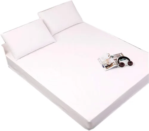 Miniatura 11 de Protector de colchón impermeable para cama transpirable con bolsillo profundo de hasta 12.0 in (negro, doble)