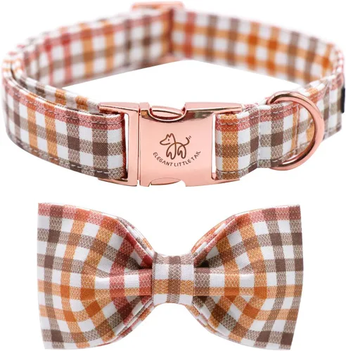 Miniatura 28 de Elegante collar para perro con moño Floral Vintage, cómoda pajarita para perro, collar de perro con lazo Collar ajustable para perros pequeños