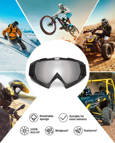Miniatura 5 de KEMIMOTO Gafas de motocross y ATV/UTV con protección anti UV