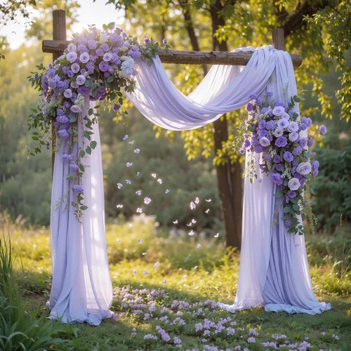 Miniatura 13 de Tela drapeada para arco de boda, 2 paneles de 18 pies, cortina de telón de fondo transparente azul bebé, cortina de gasa para boda, arco, ceremonia