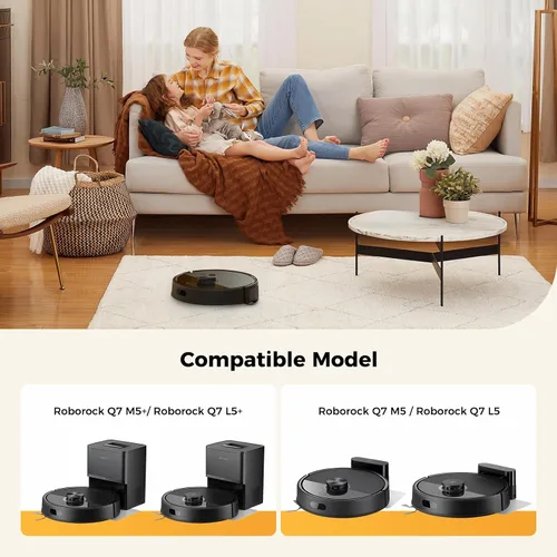 Miniatura 2 de Yivy 24 piezas de repuesto compatibles con Roborock Q7 M5+/ Q7 M5/Q7 L5/Q7 L5+, 2 cepillos principales, 6 cepillos laterales, 4 filtros HEPA, 4