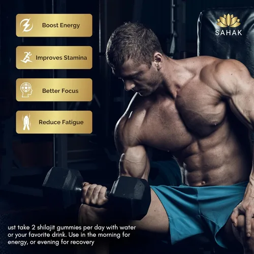 Miniatura 4 de SAHAK Gomitas Shilajit, fuerza del Himalaya y apoyo energético para hombres y mujeres con Ashwagandha KSM-66, miel de manuka MGO y más de 85