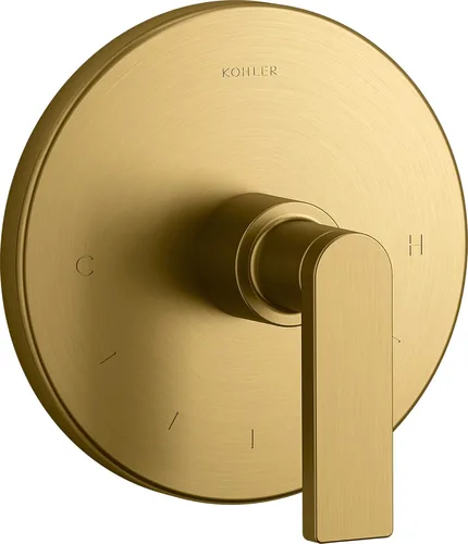 Miniatura 6 de Kohler K-T73133-4-CP T73133-4-CP - Moldura termostática compuesta con palanca de manija, válvula no incluida, cromo pulido, 1 unidad