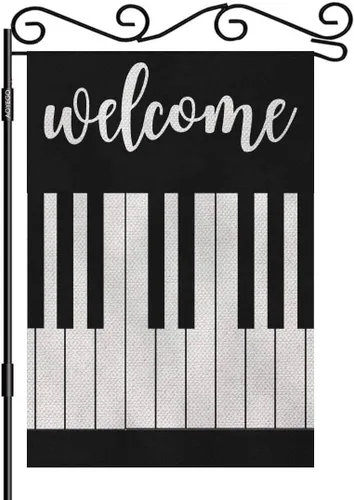 Miniatura 17 de AOYEGO Border Collie - Bandera de arpillera de doble cara de tela de alta calidad para perros, mascotas, cachorros, animales en blanco y negro