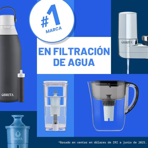 Miniatura 9 de Reemplazos de filtro Brita para jarras de agua y dispensadores, Elite, certificado NSF para eliminar el 99% del plomo, 2 unidades, azul